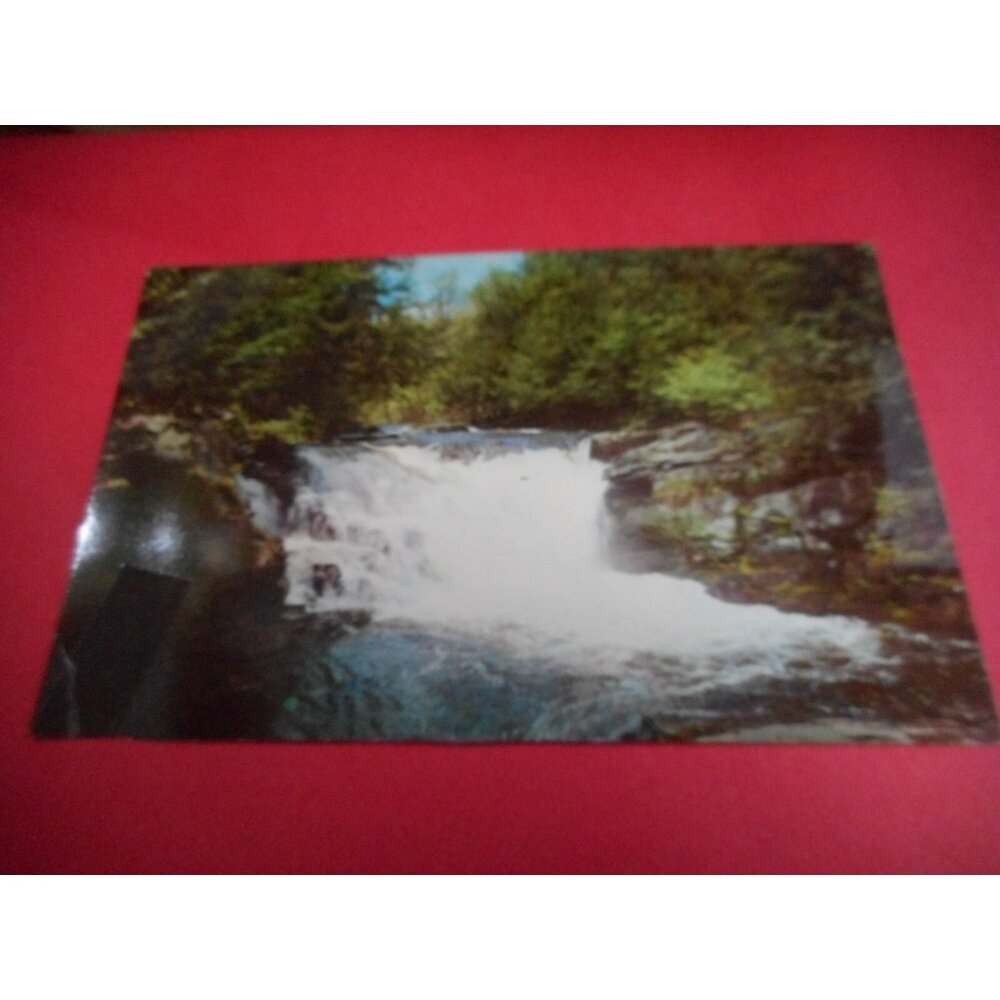 Vintage Postcard unposted waterfall Winona 5 Falls PA 60s Stroudsburg Poconos